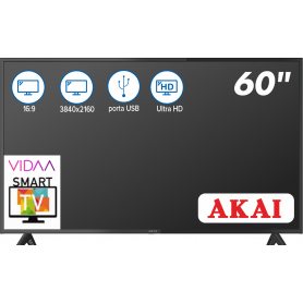 AKAI AKTV604J - SMART TV VIDAA 60'' UHD