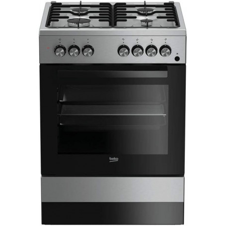 BEKO FSE62110DX - CUCINA A GAS 4 FUOCHI