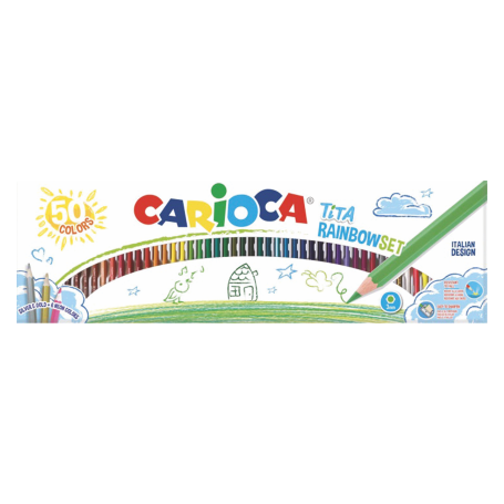 CARIOCA - PASTELLI TITA RAINBOW 50PZ