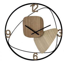 OROLOGIO IN FERRO E MDF 60CM