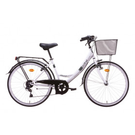 DENVER BIKE - BICICLETTA CITY VENERE 26'' BIANCO