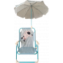 SEDIA CON OMBRELLO PER BAMBINI 43X36X54.6CM